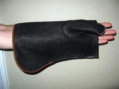 COWHIDE GLOVE SHEATH LEFT HAND 14.5 inches LONG
