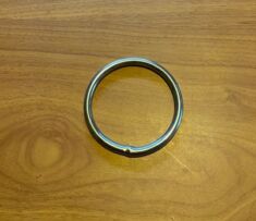 Solid stainless steel Perch Ring, 2 1/2 inch diameter by 1/4 inch around