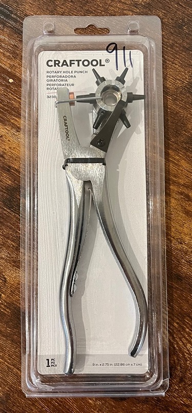 Rotary Leather Punch, Professional style heavy duty model