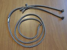 A - EIGHT STRAND BARREL SWIVEL LEASH SETUP WITH JESSES AND EXTENDER COMES IN THREE SIZES