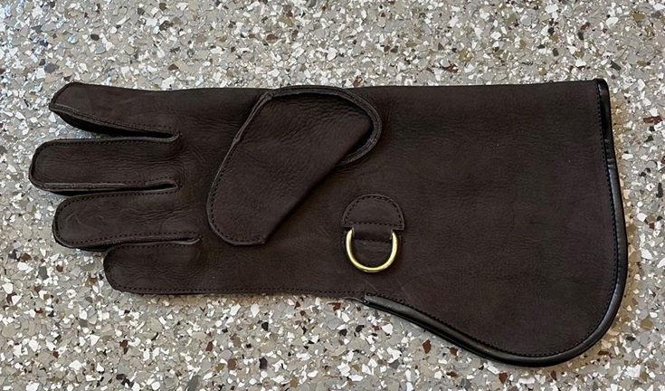 COWHIDE SHORT CUFF SINGLE THICK GLOVE, RIGHT HAND