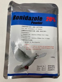 Ronidazole Powder used to treat Canker or Frounce. 20%