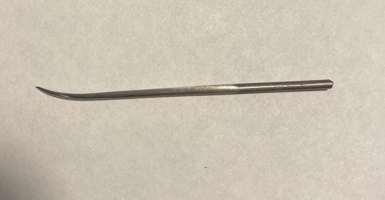 Replacement Curved round point sewing awl needle for us with the Ron Rollins Hood makers awl