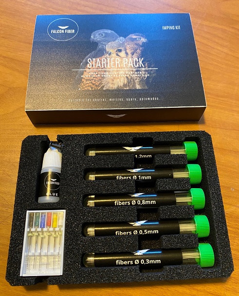FALCON FIBER IMPING KITS COME IN THREE SIZES FROM KESTREL UP TO THE LARGEST RED TAIL HAWKS AND GYR FALCONS