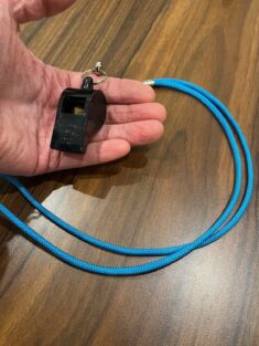 Acme thunder whistle with pee is the largest thunder size and has a deeper tone
